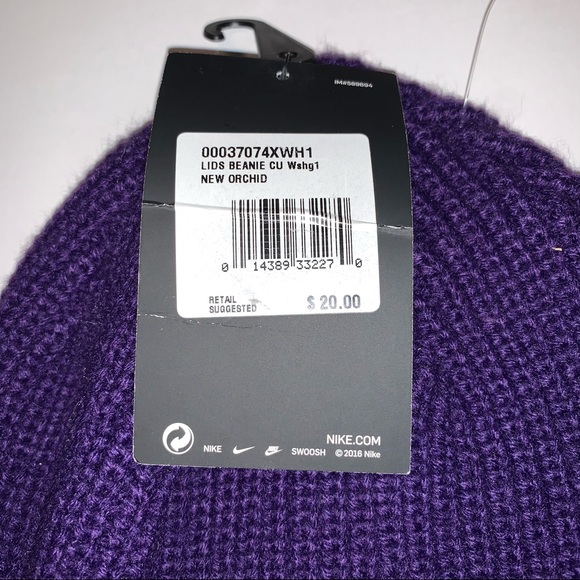 Nike Lids Beanie Knit Washington W Hat New Orchid - Picture 2 of 4